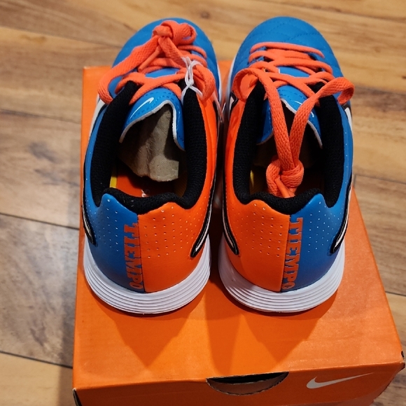 Nike Kids Vibrant Blue and Orange Sneakers - Picture 3 of 4